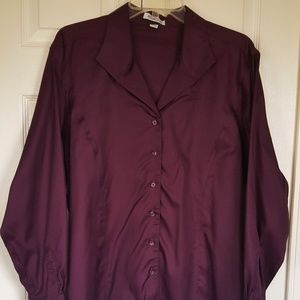 Redhouse Ladies Blouse NWOT Burgundy XL